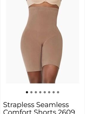 Strapless Seamless Comfort Shaping Shorts - Nude